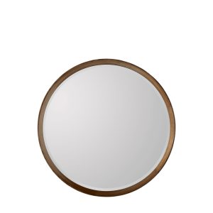 Gallery Direct Keaton Round Mirror Walnut | Shackletons