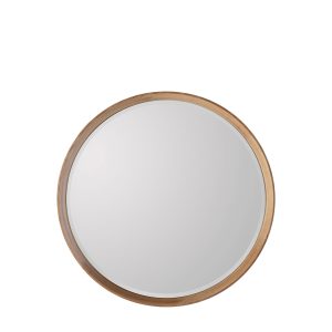 Gallery Direct Keaton Round Mirror Oak | Shackletons