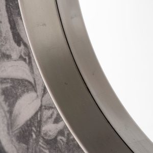 Gallery Direct Harvey Round Mirror Silver | Shackletons