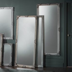 Gallery Direct Fiennes Leaner Mirror Antique White | Shackletons