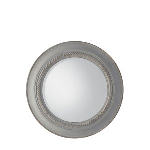 Gallery Direct Neeson Round Mirror Distressed Grey | Shackletons