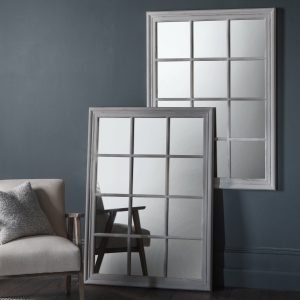 Gallery Direct Costner Mirror Stone Grey | Shackletons