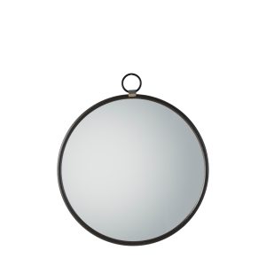 Gallery Direct Bayswater Black Round Mirror | Shackletons