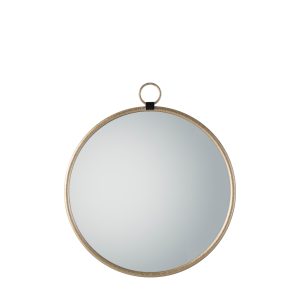 Gallery Direct Bayswater Gold Round Mirror | Shackletons