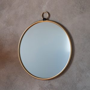 Gallery Direct Bayswater Gold Round Mirror | Shackletons