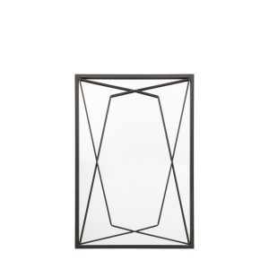 Gallery Direct Wainscott Mirror Black | Shackletons