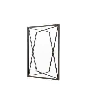 Gallery Direct Wainscott Mirror Black | Shackletons