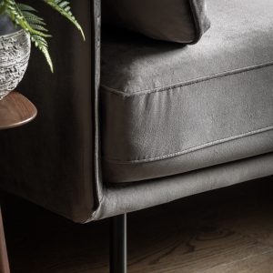 Gallery Direct Wigmore Sofa Truffle Velvet | Shackletons