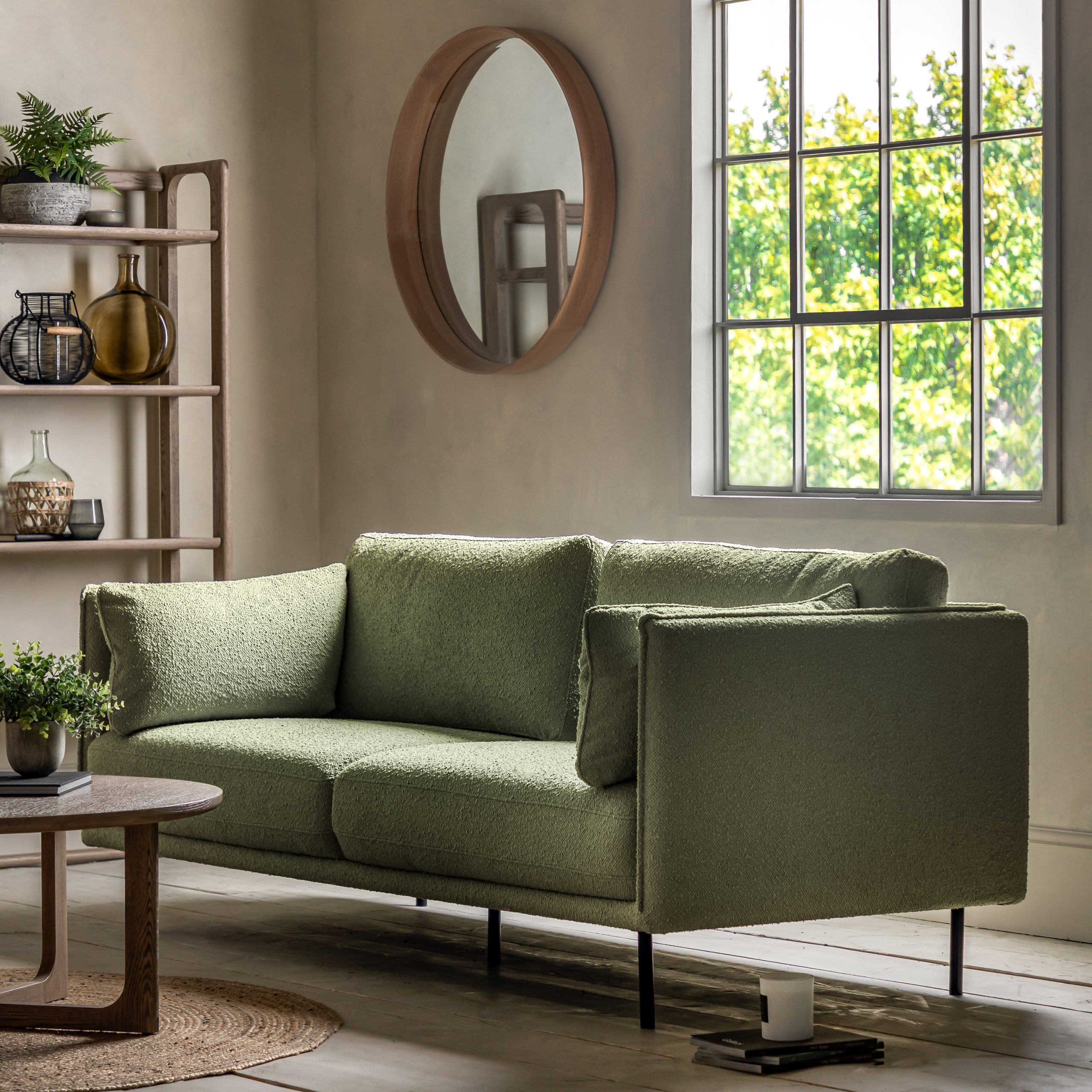 Gallery Direct Wigmore Sofa Verdant Green Boucle